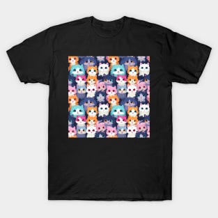 Feline Fantasy: Cute Anime Cats Galore T-Shirt